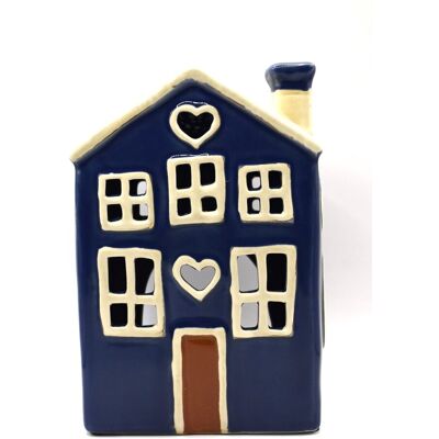 Inny producent Domek Ceramiczny Z Serduszkami Na Tealight Świeczkę Lampion Kamieniczka Świecznik 18,5 Cm Inny producent Domek Ceramiczny Z Serduszkami Na Tealight Świeczkę Lampion Kamieniczka Świecznik 18,5 Cm