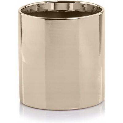 POLNIX Doniczka Ceramiczna Złota Lustrzana Cylinder H 20 Cm Ø 20 Cm POLNIX Doniczka Ceramiczna Złota Lustrzana Cylinder H 20 Cm Ø 20 Cm