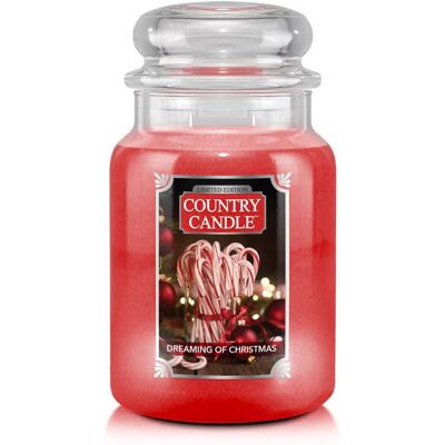 Dreaming Of Christmas - Country Candle - Duża Świeca Zapachowa Z Dwoma Knotami (737G) Dreaming Of Christmas - Country Candle - Duża Świeca Zapachowa Z Dwoma Knotami (737G)