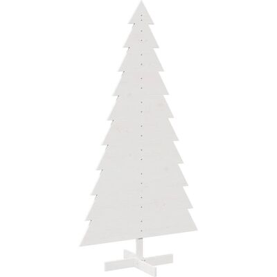 VMP Drewniana choinka do udekorowania, biała, 180 cm, sosnowa VMP Drewniana choinka do udekorowania, biała, 180 cm, sosnowa