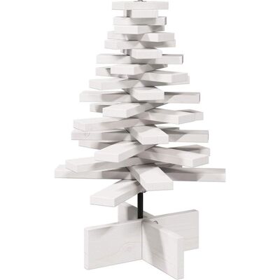 VMP Drewniana choinka do udekorowania, biała, 60 cm, sosnowa VMP Drewniana choinka do udekorowania, biała, 60 cm, sosnowa