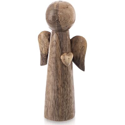 Artemis Drewniany Anioł Figurka Anioła Dekoracyjna Ozdobna Figura Stojąca 21 cm Artemis Drewniany Anioł Figurka Anioła Dekoracyjna Ozdobna Figura Stojąca 21 cm