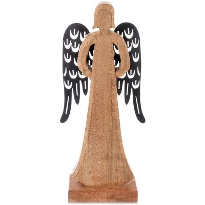 Artemis Drewniany Anioł Figurka Anioła Dekoracyjna Ozdobna Figura Stojąca 32,5 cm Artemis Drewniany Anioł Figurka Anioła Dekoracyjna Ozdobna Figura Stojąca 32,5 cm