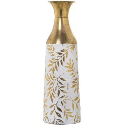 Inny producent DRW Metalowy wazon podłogowy w kolorze złotym i białym 17 x 54 cm. Jak Nowy Inny producent DRW Metalowy wazon podłogowy w kolorze złotym i białym 17 x 54 cm. Jak Nowy