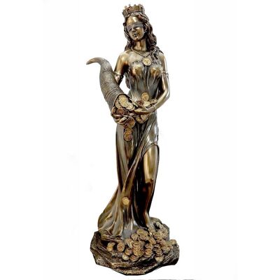 Veronese Duża Figura Bogini Fortuna Z Rogiem Obfitości, Bóstwo Szczęścia I Nieszczęścia Veronese Duża Figura Bogini Fortuna Z Rogiem Obfitości, Bóstwo Szczęścia I Nieszczęścia
