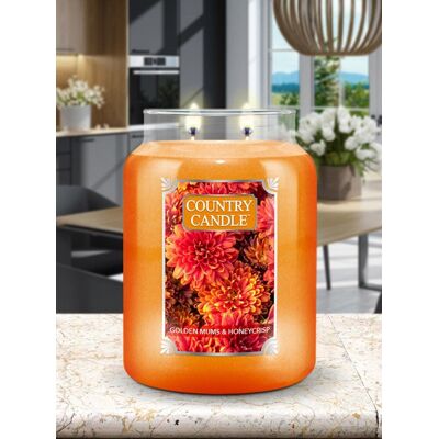 COUNTRY CANDLE Duża Świeca Golden Mums & Hone COUNTRY CANDLE Duża Świeca Golden Mums & Hone