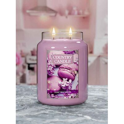 COUNTRY CANDLE Duża świeca Lilac Macaron Coun COUNTRY CANDLE Duża świeca Lilac Macaron Coun