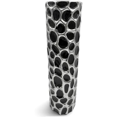 Inny producent DUŻY WAZON CZARNY CERAMICZNY WYSOKI DEKORACYJNY FLAKON DO SALONU TRAW 50 cm Inny producent DUŻY WAZON CZARNY CERAMICZNY WYSOKI DEKORACYJNY FLAKON DO SALONU TRAW 50 cm
