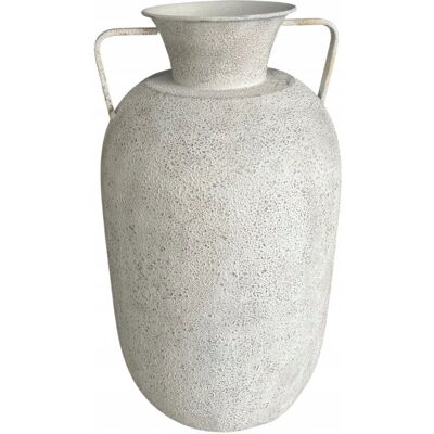 Inny producent DUŻY WAZON METALOWY BIELONY WAZON VINTAGE 58,5 CM Inny producent DUŻY WAZON METALOWY BIELONY WAZON VINTAGE 58,5 CM