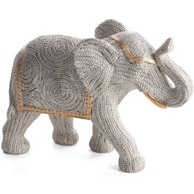 Eurofirany, Figurka dekoracyjna, Valeri, 25x9x18 cm, srebrny Eurofirany, Figurka dekoracyjna, Valeri, 25x9x18 cm, srebrny