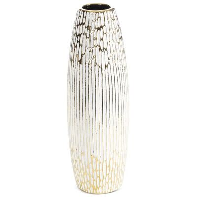 Eurofirany, Wazon, Andrea, 13x13x40 cm, biały Eurofirany, Wazon, Andrea, 13x13x40 cm, biały