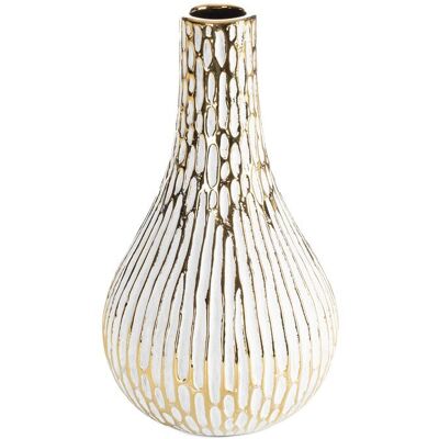 Eurofirany, Wazon, Andrea, 14x14x25 cm, biały Eurofirany, Wazon, Andrea, 14x14x25 cm, biały