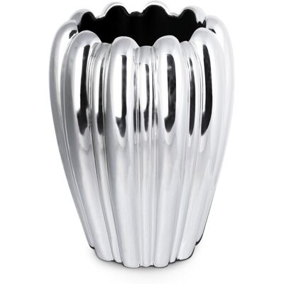 Eurofirany, Wazon, Antonio, 19x25 cm, srebrny Eurofirany, Wazon, Antonio, 19x25 cm, srebrny