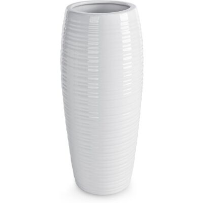 Eurofirany, Wazon, Aria, 15x33 cm, biały Eurofirany, Wazon, Aria, 15x33 cm, biały