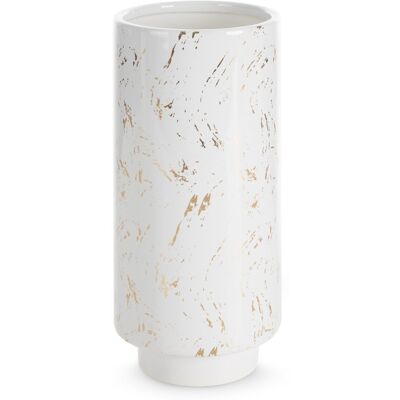 Eurofirany, Wazon dekoracyjny C/ARIELA/2/WAZ/1 13X13X30 B+ZŁOT Eurofirany, Wazon dekoracyjny C/ARIELA/2/WAZ/1 13X13X30 B+ZŁOT