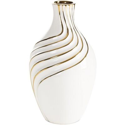 Eurofirany, Wazon, Estela, 14x14x25 Cm, Biały Eurofirany, Wazon, Estela, 14x14x25 Cm, Biały