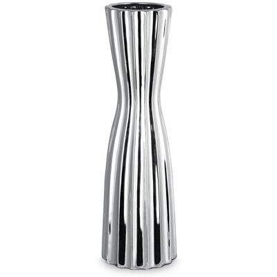 Eurofirany, Wazon, Leila, 14x46 cm, srebrny Eurofirany, Wazon, Leila, 14x46 cm, srebrny