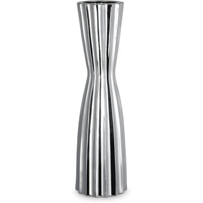 Eurofirany, Wazon, Leila, 17x58 cm, srebrny Eurofirany, Wazon, Leila, 17x58 cm, srebrny