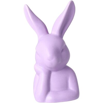 Ewax, Królik ceramiczny, matowy, fioletowy, 27x15x13 cm Ewax, Królik ceramiczny, matowy, fioletowy, 27x15x13 cm