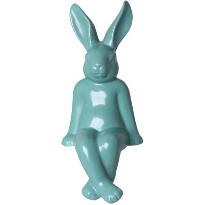 Ewax, Królik siedzący, ceramiczny, matowy, zielony, 33x14x14 cm Ewax, Królik siedzący, ceramiczny, matowy, zielony, 33x14x14 cm