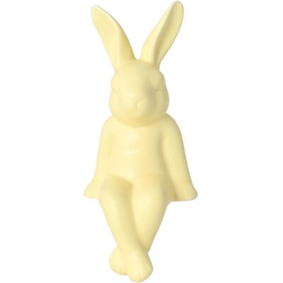 Ewax, Królik siedzący, ceramiczny, matowy, żółty 33x14x14 cm Ewax, Królik siedzący, ceramiczny, matowy, żółty 33x14x14 cm
