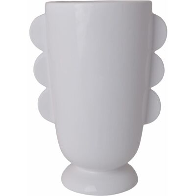Chiny Ewax, Wazon ceramiczny 211410-29, biały, 15x15x28 cm Chiny Ewax, Wazon ceramiczny 211410-29, biały, 15x15x28 cm