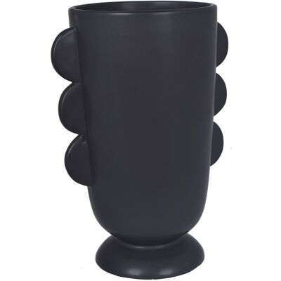 Chiny Ewax, Wazon ceramiczny 211414-28, czarny matowy, 15x15x28 cm Chiny Ewax, Wazon ceramiczny 211414-28, czarny matowy, 15x15x28 cm