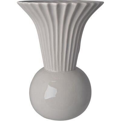 Chiny Ewax, Wazon ceramiczny 211446-25, beżowy, 18x18x25 cm Chiny Ewax, Wazon ceramiczny 211446-25, beżowy, 18x18x25 cm
