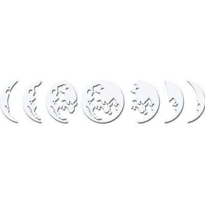 CELMAN Fazy Księżyca Ażurowa Dekoracja Panel Obraz 3D Ozdoba Na Ścianę 180 x 35 cm CELMAN Fazy Księżyca Ażurowa Dekoracja Panel Obraz 3D Ozdoba Na Ścianę 180 x 35 cm