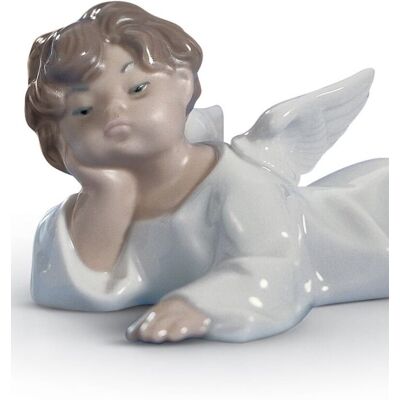 Lladro Figurka Anioł leżący 14 cm Lladro Figurka Anioł leżący 14 cm
