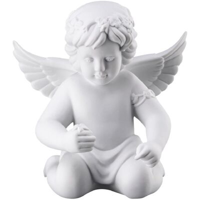 Rosenthal Anioł z Wianuszkiem Kwiatów - Anioł z Porcelany - Matowy Biały Rosenthal Anioł z Wianuszkiem Kwiatów - Anioł z Porcelany - Matowy Biały