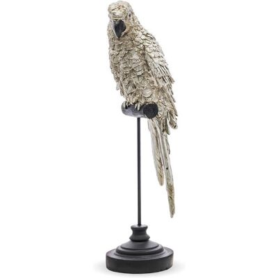 Figurka ART-POL Papuga, czarno-srebrna, 36x9,5x9,5 cm Figurka ART-POL Papuga, czarno-srebrna, 36x9,5x9,5 cm