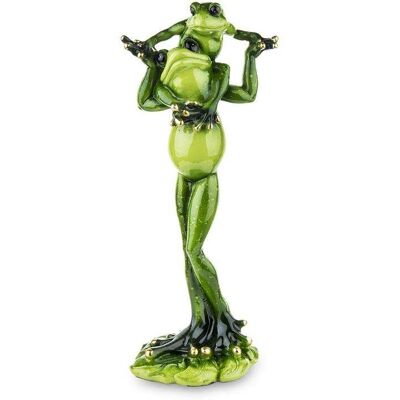 Figurka ART-POL Żaba tata z synem, zielona, 38x12,5x16 cm Figurka ART-POL Żaba tata z synem, zielona, 38x12,5x16 cm