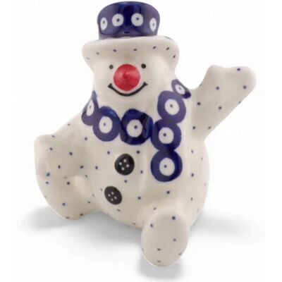 Ceramika Artystyczna Bolesławiec FIGURKA BAŁWANEK W KLASYCZNE KROPKI (DEK 70A) BOLESŁAWIEC Ceramika Artystyczna Bolesławiec FIGURKA BAŁWANEK W KLASYCZNE KROPKI (DEK 70A) BOLESŁAWIEC