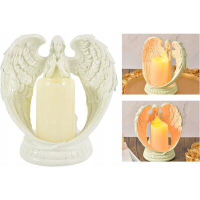 ADGO Figurka Dekoracyjna Aniołek Świecący Led Świeca Dekoracja Anioł 21 Cm ADGO Figurka Dekoracyjna Aniołek Świecący Led Świeca Dekoracja Anioł 21 Cm