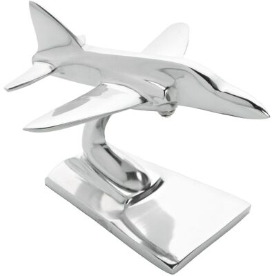 Inny producent FIGURKA DEKORACYJNA srebrna, metalowa, wzór samolotu Hawk, prezent dla miłośnika lotnictwa Inny producent FIGURKA DEKORACYJNA srebrna, metalowa, wzór samolotu Hawk, prezent dla miłośnika lotnictwa