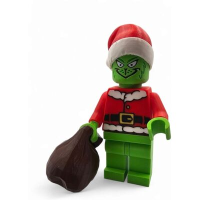 MoranQ Figurka Grinch LEGO Style – Świąteczna Dekoracja Kolekcjonerska 22 cm MoranQ Figurka Grinch LEGO Style – Świąteczna Dekoracja Kolekcjonerska 22 cm