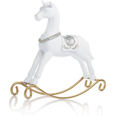 Święte Miasto FIGURKA konik na biegunach KOŃ na biegunach 24 cm kolekcja Favola świąteczna DEKORACJA piękny PREZENT na święta Święte Miasto FIGURKA konik na biegunach KOŃ na biegunach 24 cm kolekcja Favola świąteczna DEKORACJA piękny PREZENT na święta