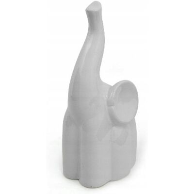 POLNIX Figurka Ozdobna Słoń Ceramiczny 24 cm Biały POLNIX Figurka Ozdobna Słoń Ceramiczny 24 cm Biały