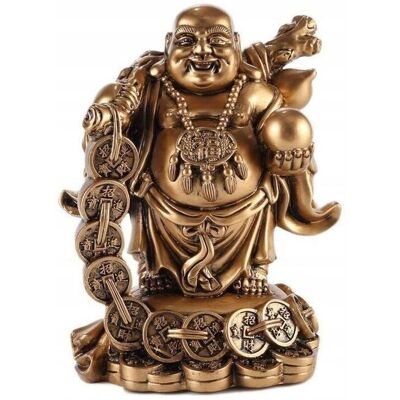 Inny producent Figurka Piękny Śmiejący Budda Przynosi Pieniądze Szczęście 16,5 cm Złoty Inny producent Figurka Piękny Śmiejący Budda Przynosi Pieniądze Szczęście 16,5 cm Złoty