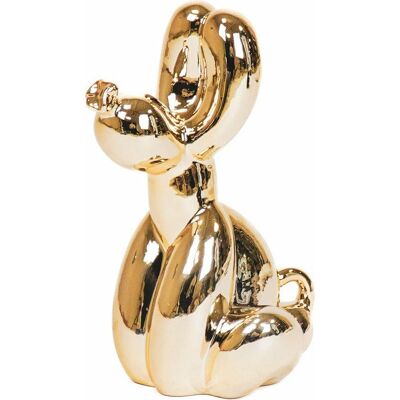 HV decor Figurka Pies balon złoty siedzący HV decor Figurka Pies balon złoty siedzący