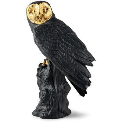 Lladro Figurka Sowa czarno-złota 41 cm - edycja limitowana - Lladró Lladro Figurka Sowa czarno-złota 41 cm - edycja limitowana - Lladró