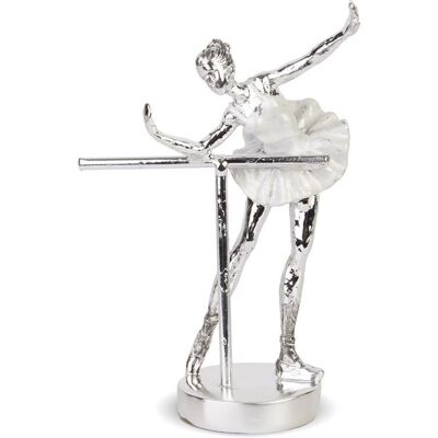 Pigmejka Figurka Srebrna Bond Baletnica 20,5x14cm Pigmejka Figurka Srebrna Bond Baletnica 20,5x14cm