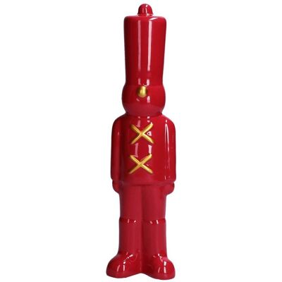 Rituali Domestici Figurka w kształcie świątecznego żołnierza Sullattentisto - Czerwony, 26 cm Rituali Domestici Figurka w kształcie świątecznego żołnierza Sullattentisto - Czerwony, 26 cm
