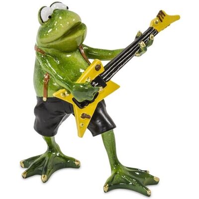 ART Figurka Żaba ozdoba ceramika gitarzysta ART Figurka Żaba ozdoba ceramika gitarzysta