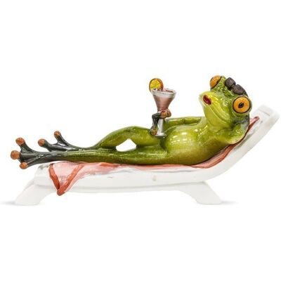 ART Figurka Żaba ozdoba ceramika ona na leżaku ART Figurka Żaba ozdoba ceramika ona na leżaku