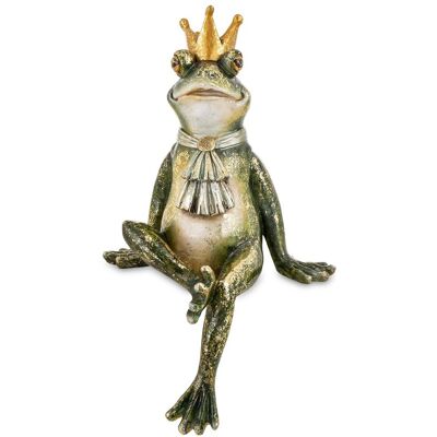 ART Figurka Żaba z Koroną Na Głowie Księżniczka Dekoracja Ozdoba Na Prezent ART Figurka Żaba z Koroną Na Głowie Księżniczka Dekoracja Ozdoba Na Prezent