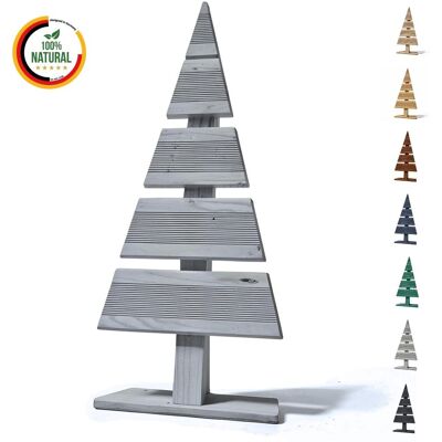 Floranica Drewniana choinka 60×27 cm – srebrna dekoracja bożonarodzeniowa, ozdoba zimowa Floranica Drewniana choinka 60×27 cm – srebrna dekoracja bożonarodzeniowa, ozdoba zimowa