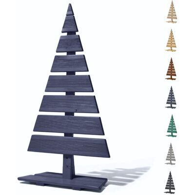 Floranica Drewniana choinka 90×45 cm – antracytowa świąteczna figurka, dekoracja skandynawska Floranica Drewniana choinka 90×45 cm – antracytowa świąteczna figurka, dekoracja skandynawska
