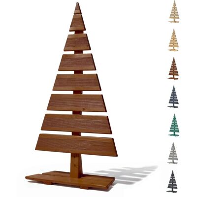 Floranica Drewniana choinka 90×45 cm – rustykalna ozdoba brązowa, figurka bożonarodzeniowa Floranica Drewniana choinka 90×45 cm – rustykalna ozdoba brązowa, figurka bożonarodzeniowa